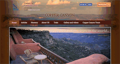Desktop Screenshot of coppercanyon.com